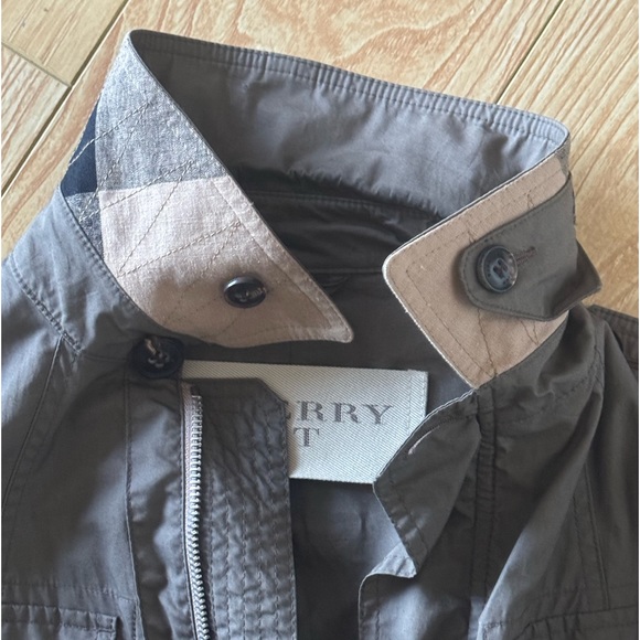 EXTREME RARE Burberry Olive Jacket with Burberry print collar - Picture 6 of 6